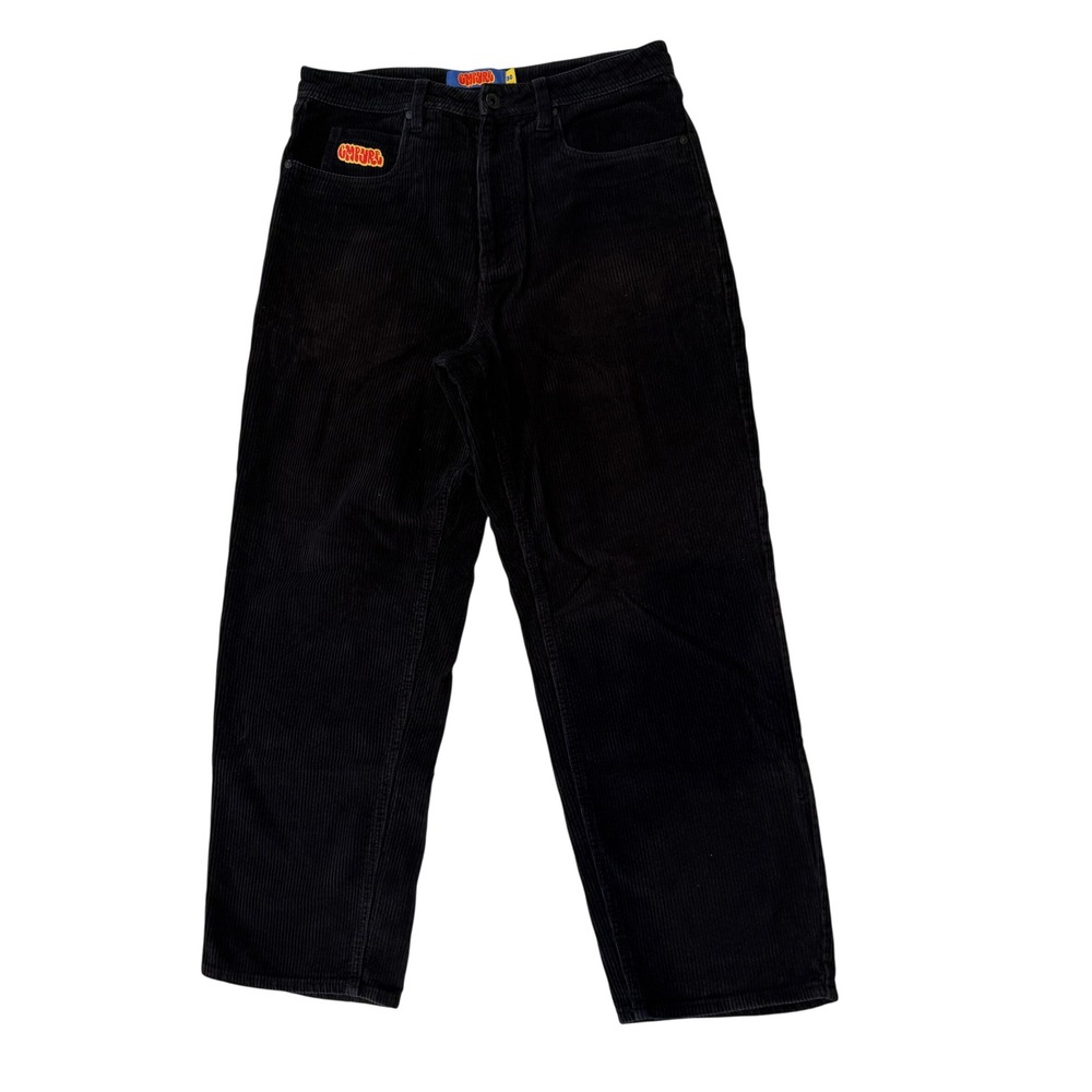 Empyre Relaxed Fit Corduroy Pants Black Skate Trousers Mens 30